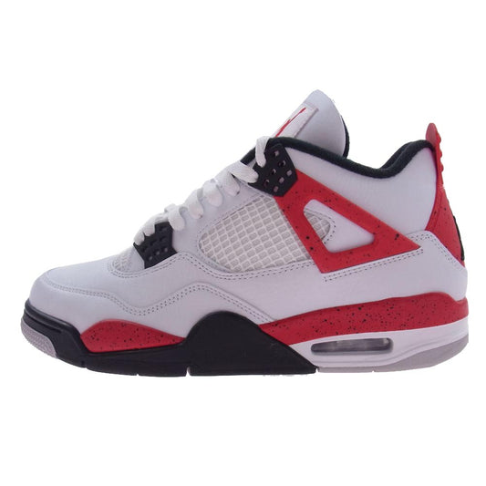 NIKE ナイキ DH6927-161 Air Jordan 4 Retro Red Cement AJ1 エアジョーダン レトロ レッドセメント スニーカー ホワイト系 ブラック系 レッド系 27cm【中古】