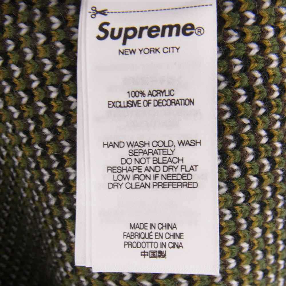 Supreme シュプリーム 23AW Bounty Hunter Sweater バウンティーハンター スカル  ウッドランドカモ クルーネック ニット カーキ系 XL【新古品】【未使用】【中古】