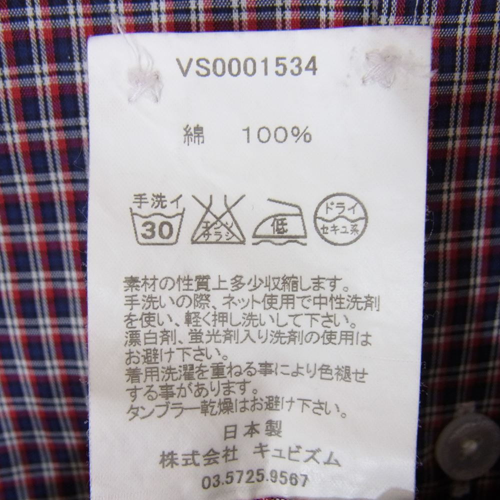 VISVIM ビズビム VS0001534 長袖 チェック シャツ マルチカラー系 L【中古】