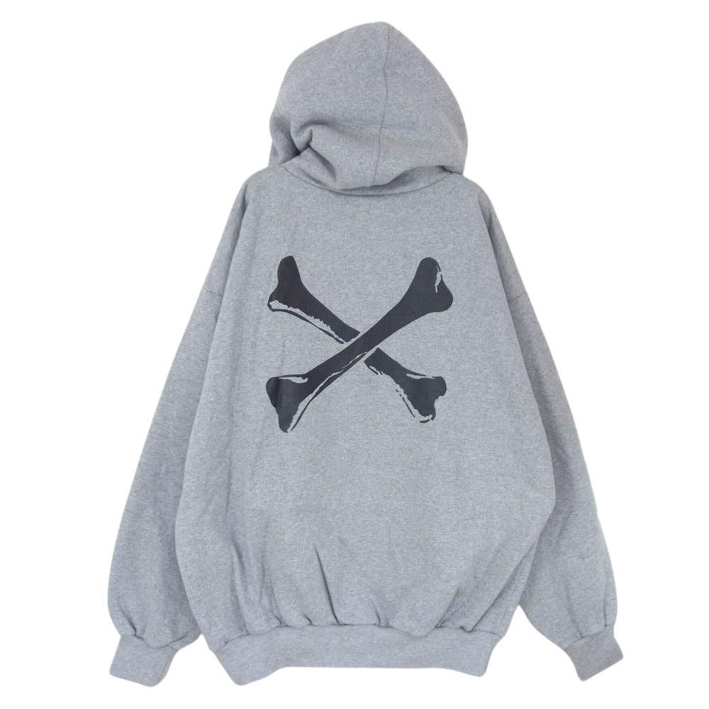 WTAPS ダブルタップス 22AW CROSS BONES HOODY COTTON クロスボーン フーディ スウェット パーカー グレー系 X 02【中古】