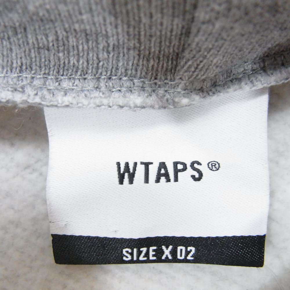 WTAPS ダブルタップス 22AW CROSS BONES HOODY COTTON クロスボーン フーディ スウェット パーカー グレー系 X 02【中古】