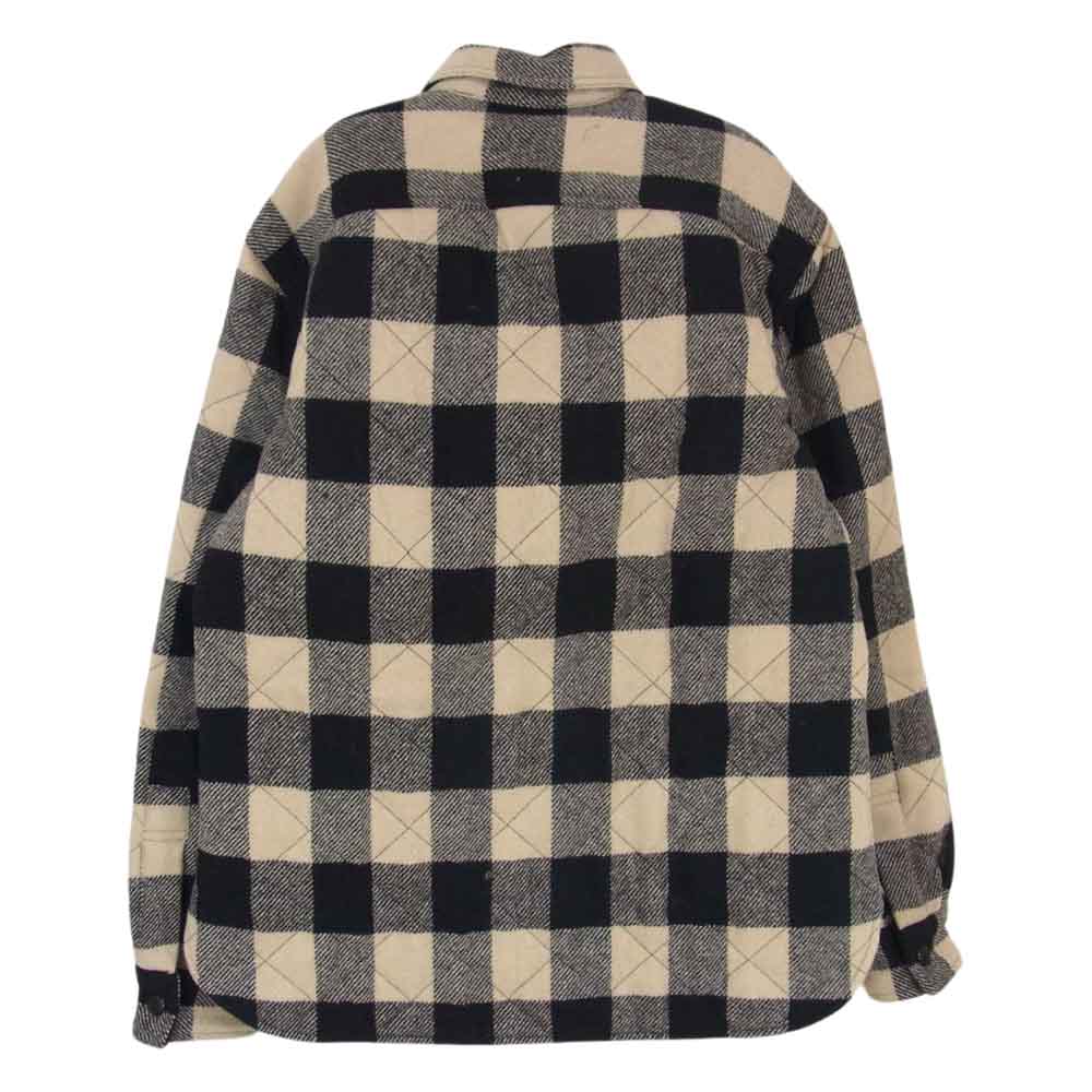 RRL ダブルアールエル for Ron Herman ロンハーマン キルティング シャツ ジャケット ブラック系 オフホワイト系 M【中古】