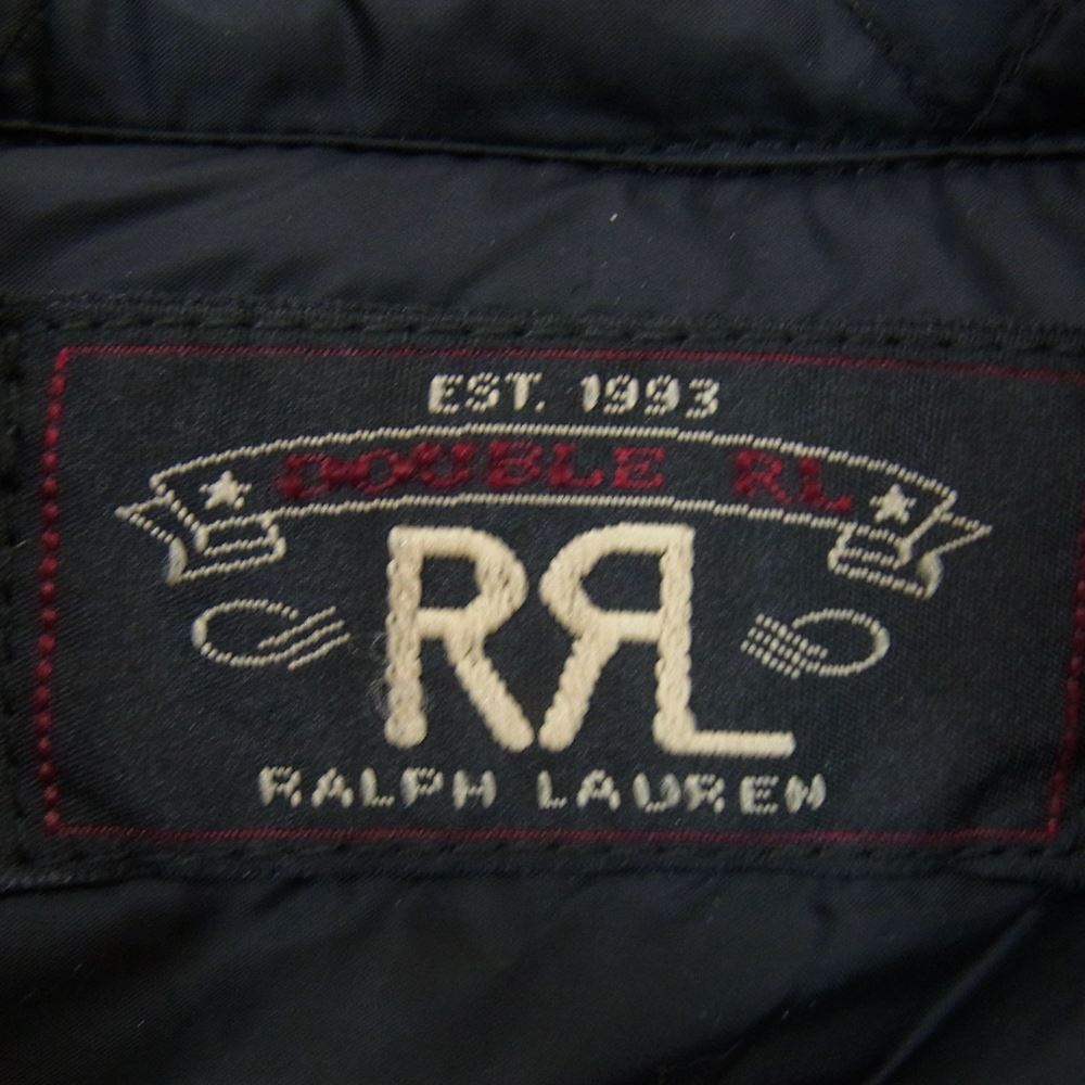 RRL ダブルアールエル for Ron Herman ロンハーマン キルティング シャツ ジャケット ブラック系 オフホワイト系 M【中古】