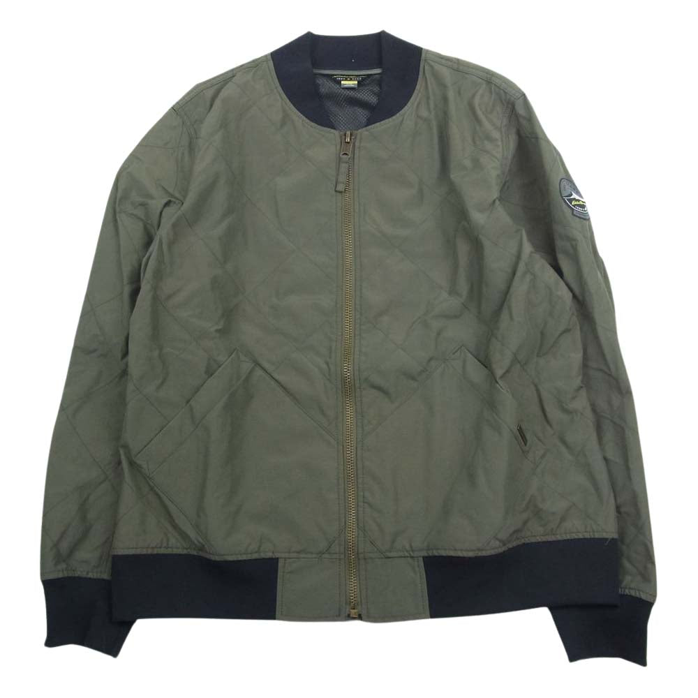 Eddie Bauer エディー・バウアー 100YEARS 100周年 スカイキルト ジャケット ジップアップ ブルゾン カーキ系 L【中古】