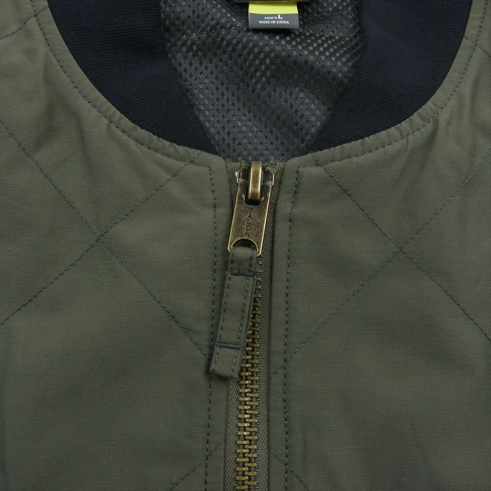 Eddie Bauer エディー・バウアー 100YEARS 100周年 スカイキルト ジャケット ジップアップ ブルゾン カーキ系 L【中古】