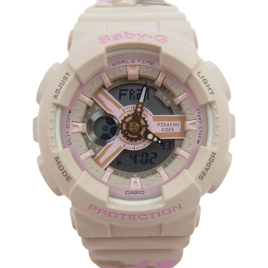 G-SHOCK ジーショック BA-110PKC-4AJR × ポケットモンスター ポケモン ピカチュウ BABY-G ベビージー 腕時計 ウォッチ ピンク系【新古品】【未使用】【中古】