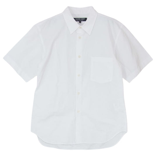 COMME des GARCONS HOMME DEUX コムデギャルソンオムドゥ 20SS DZ-B517 レギュラーカラー コットンブロード 半袖 シャツ ホワイト ホワイト系 S【中古】