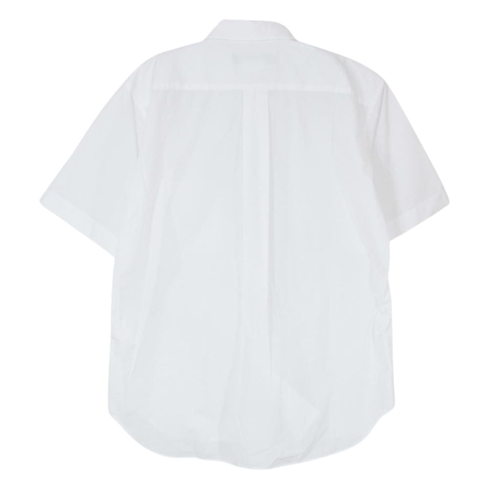 COMME des GARCONS HOMME DEUX コムデギャルソンオムドゥ 20SS DZ-B517 レギュラーカラー コットンブロード 半袖 シャツ ホワイト ホワイト系 S【中古】