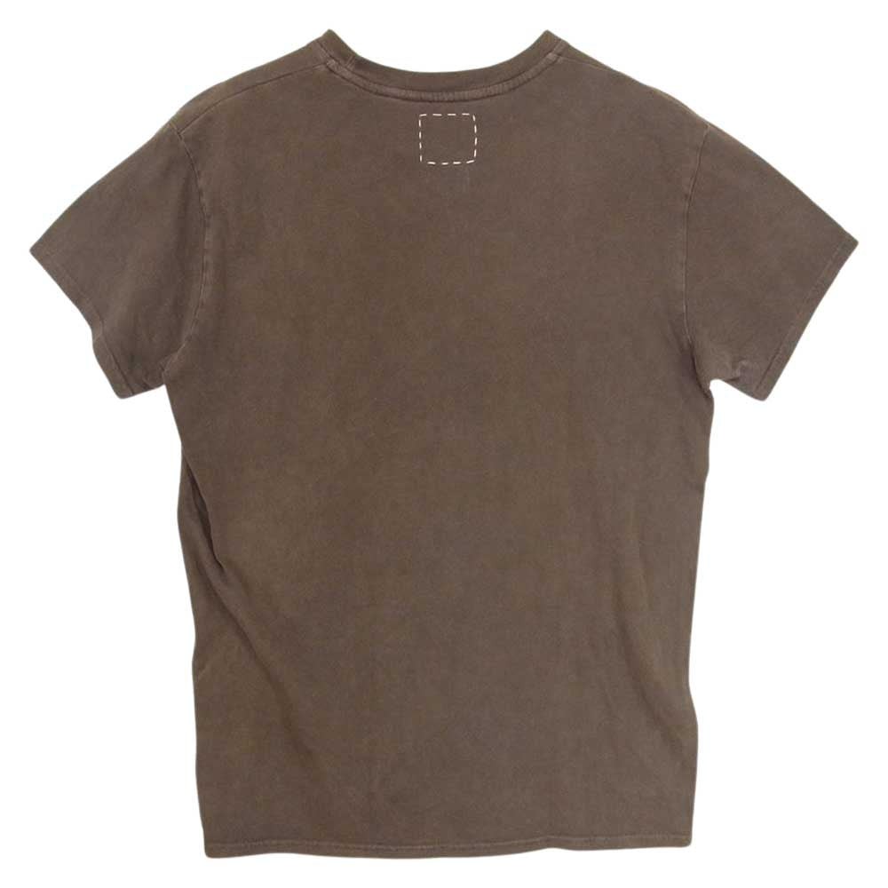 VISVIM ビズビム 13AW 0113205010018 MUD POCKET TEE S/S GIZA45 DK MUD 半袖 泥染めＴシャツ  ブラウン系 2【中古】