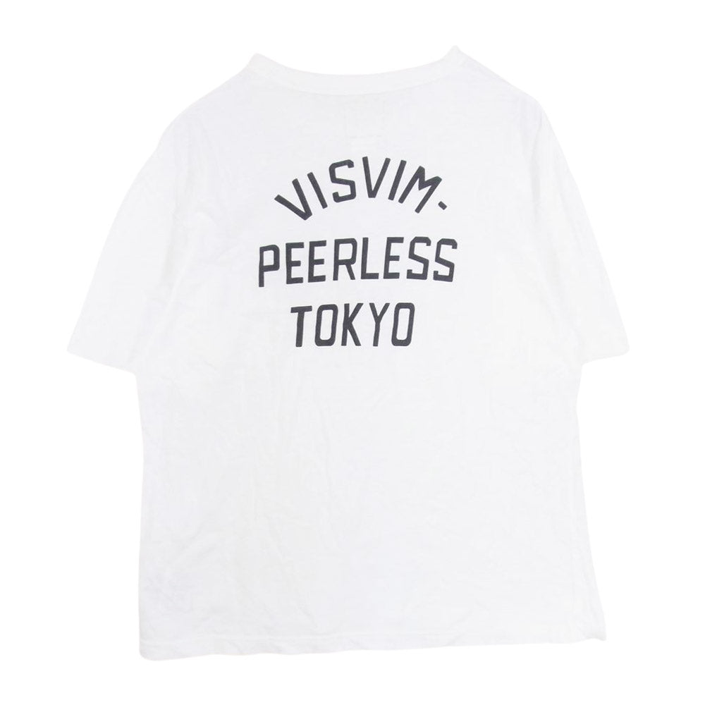 VISVIM ビズビム 22SS 0122405010001 FIL JUMBO TEE S/S 染み込みプリント 半袖 ジャンボ Ｔシャツ  ホワイト系 2【美品】【中古】