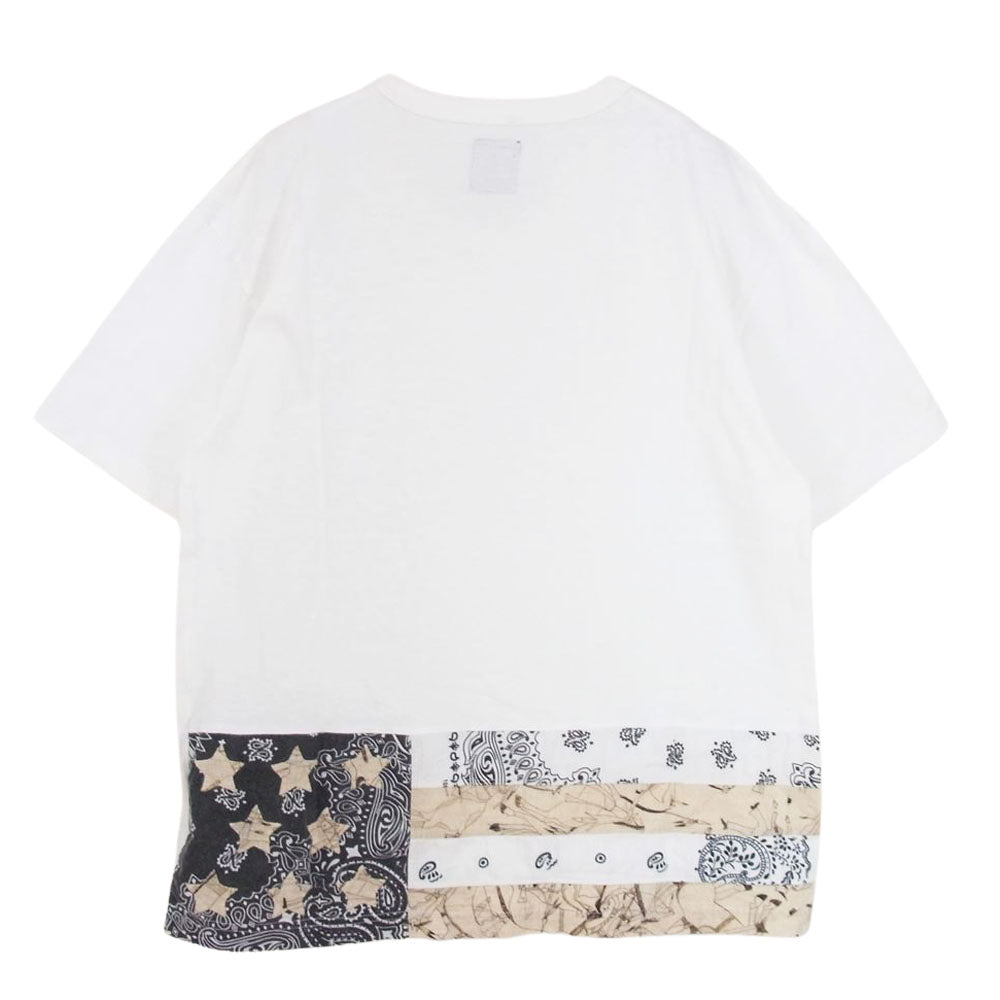 VISVIM ビズビム 22SS 0220905010011  ICT FLAG TEE 半袖 Tシャツ  ホワイト系 2【美品】【中古】