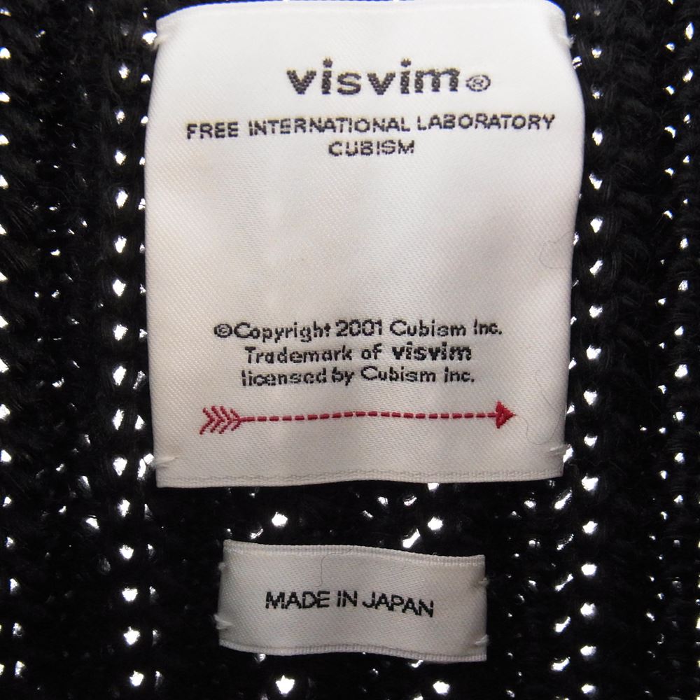 VISVIM ビズビム 20AW 0120405012001 AMPLUS CREW L/S W/L アンプラス クルー ニット セーター ブラック系 3【美品】【中古】