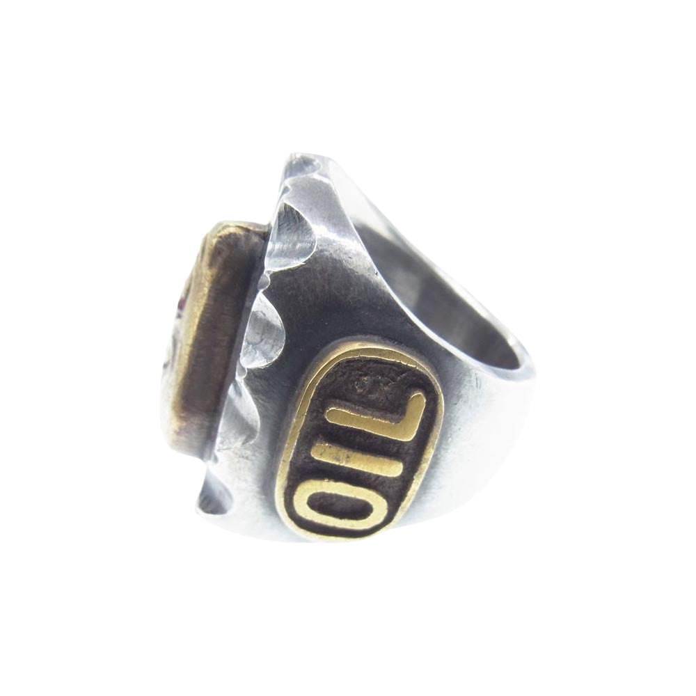 エイトアップ OIL DROP RING オイル ドロップ リング シルバー系 18.5号【中古】