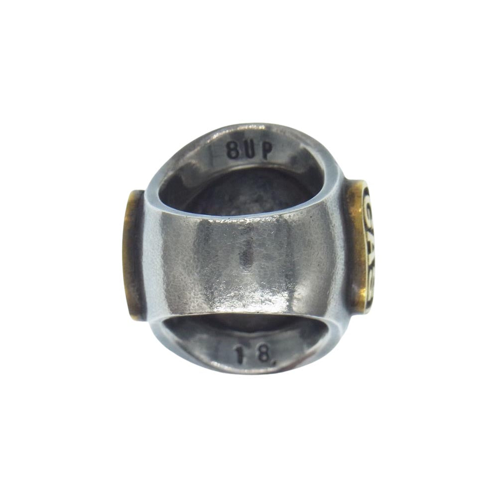 エイトアップ OIL DROP RING オイル ドロップ リング シルバー系 18.5号【中古】