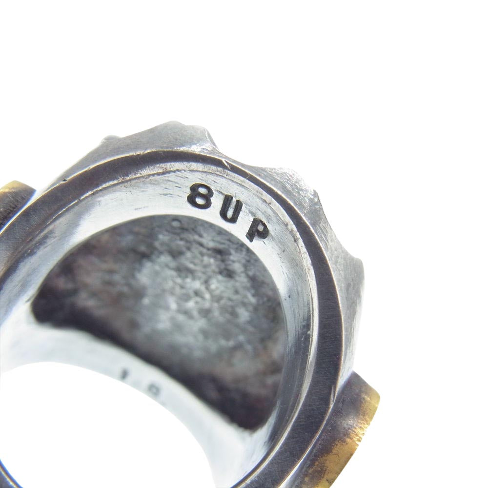 エイトアップ OIL DROP RING オイル ドロップ リング シルバー系 18.5号【中古】