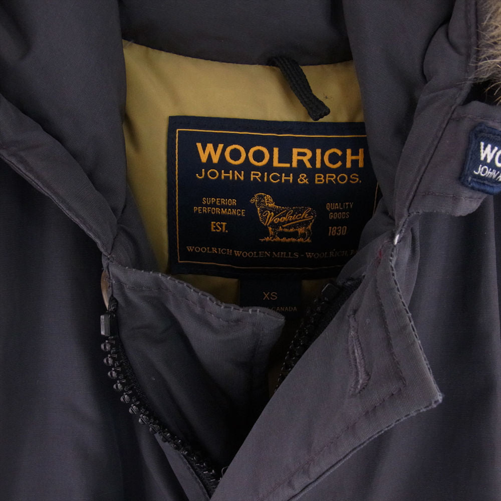 WOOLRICH ウールリッチ 1402001 国内正規品 ARCTIC PARKA アークティックパーカー ダウン ジャケット ダークグレー系 XS【中古】