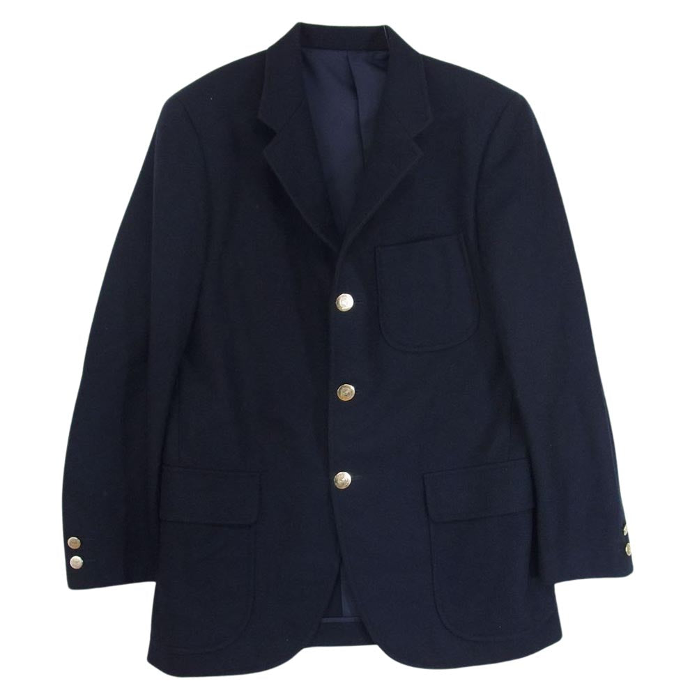 ヴァン BW-30004 段返り ブレザー ジャケット ネイビー系 88YA-4【中古】