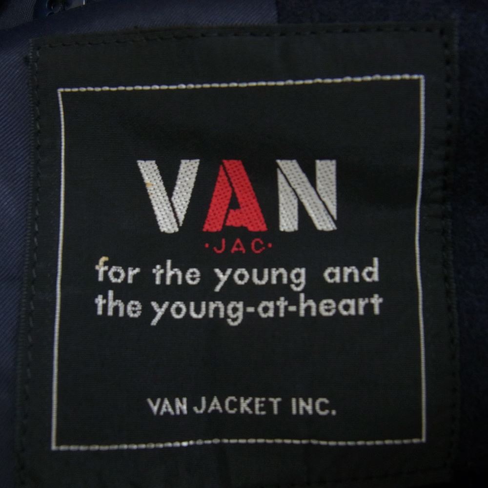 ヴァン BW-30004 段返り ブレザー ジャケット ネイビー系 88YA-4【中古】