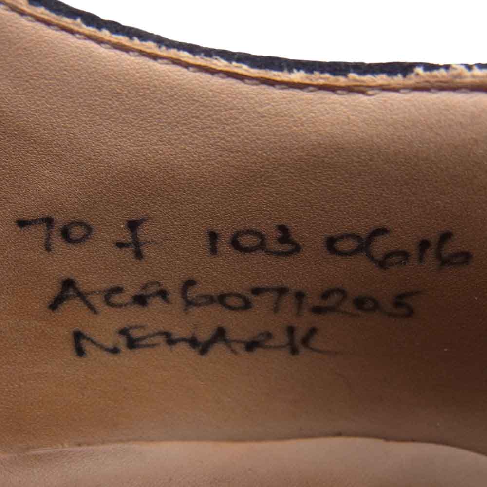 CHURCH'S チャーチ 70F NEWARK スエード メダリオン ウイングチップ シューズ ネイビー系【中古】
