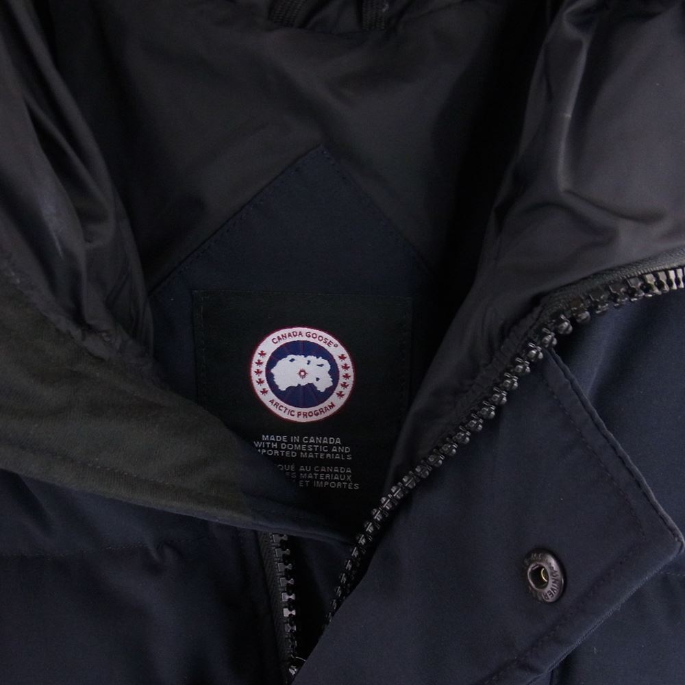 CANADA GOOSE カナダグース 3805MA 国内正規 サザビーリーグ CARSON PARKA カーソンパーカ ダウン ジャケット ネイビー系 XS【中古】