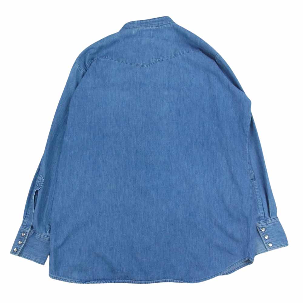 Lee リー 70s 70年代 vintage ヴィンテージ カスタム リメイク ウエスタン デニム シャツ 長袖 インディゴブルー系【中古】
