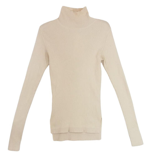 AURALEE オーラリー 20AW A20AT02RH × Ron Herman ロンハーマン Giza Rib TurtleNeck Top ギザ リブ タートルネック ニット 長袖 セーター ベージュ系 O【極上美品】【中古】