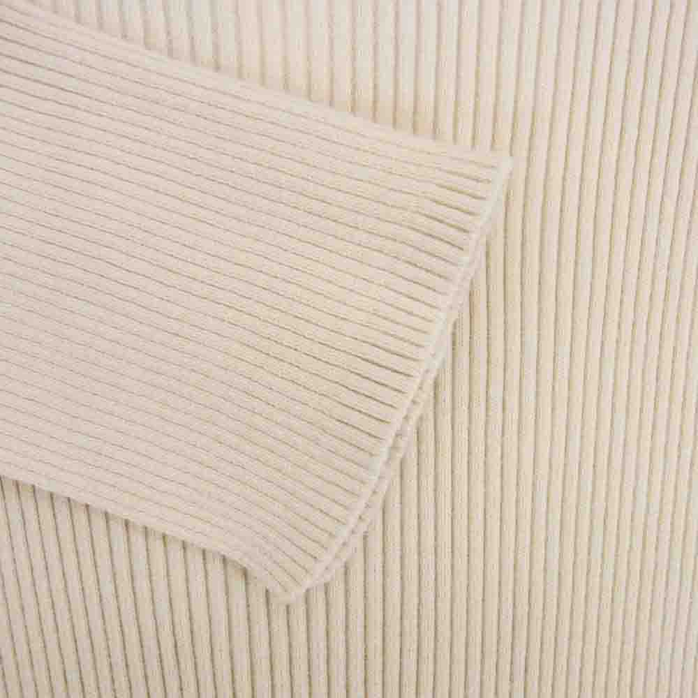 AURALEE オーラリー 20AW A20AT02RH × Ron Herman ロンハーマン Giza Rib TurtleNeck Top ギザ リブ タートルネック ニット 長袖 セーター ベージュ系 O【極上美品】【中古】