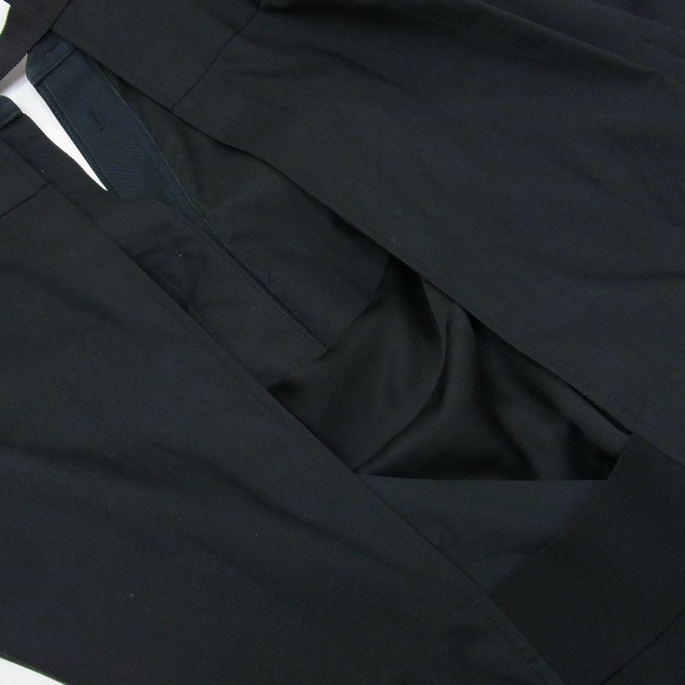 Sacai サカイ 21SS 21-05410 コットン ポプリン スリーブ ボタン 半袖 シャツ ブラック系 2【中古】