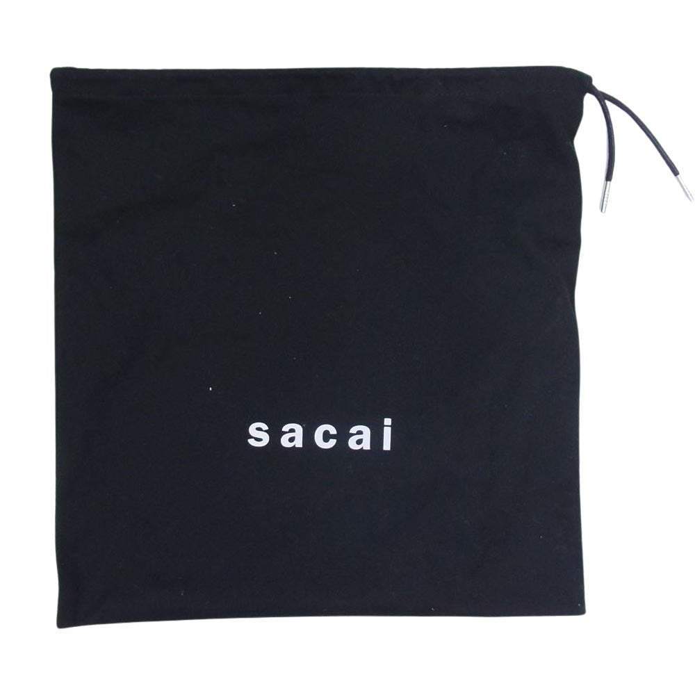 Sacai サカイ S115-01 Small Pochette Faux Fur スモール ポシェット フェイクファー ハンド バッグ ネイビー系【極上美品】【中古】