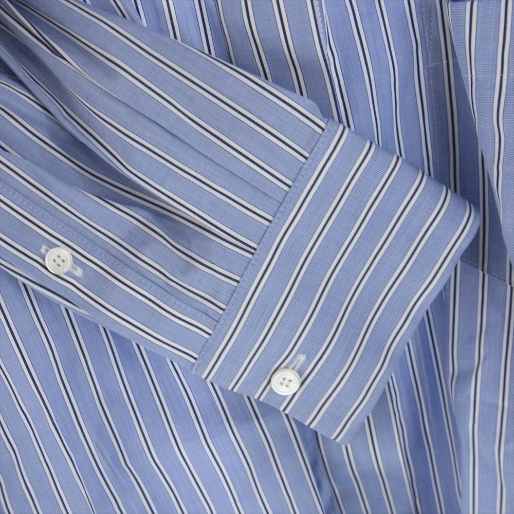 Sacai サカイ 23SS 23-06526 Thomas Mason Cotton Poplin Shirt トーマスメイソン コットン ポプリン ストライプ 長袖 シャツ ライトブルー系 2【中古】