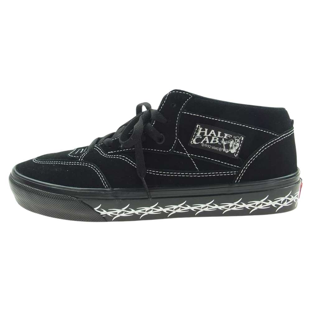 VANS バンズ HALF CAB ハーフキャブ ミッドカット スニーカー ブラック系 28cm【極上美品】【中古】