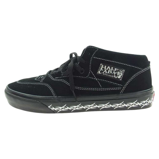VANS バンズ HALF CAB ハーフキャブ ミッドカット スニーカー ブラック系 28cm【極上美品】【中古】
