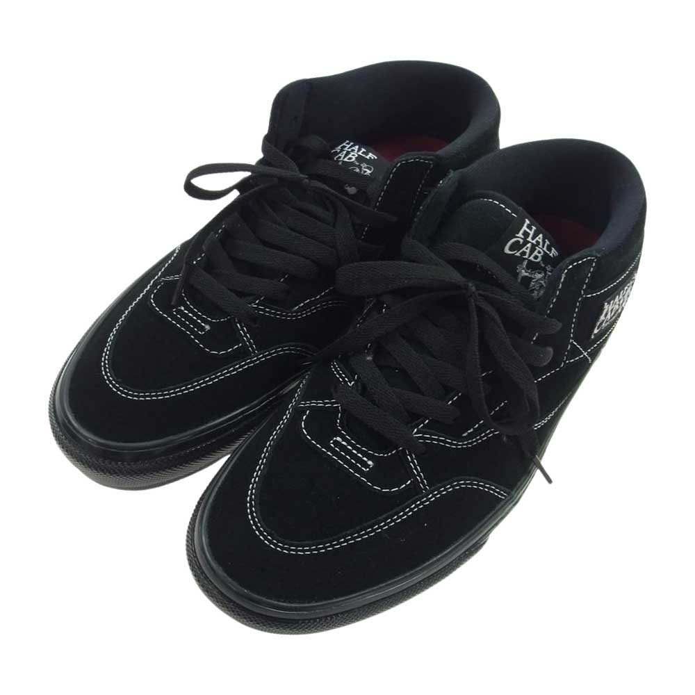 VANS バンズ HALF CAB ハーフキャブ ミッドカット スニーカー ブラック系 28cm【極上美品】【中古】