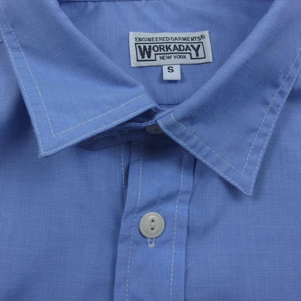Engineered Garments エンジニアードガーメンツ WORKADAY Utility Shirt コットン ポリエステル ワーク ユーティリティシャツ ブルー系 S【中古】
