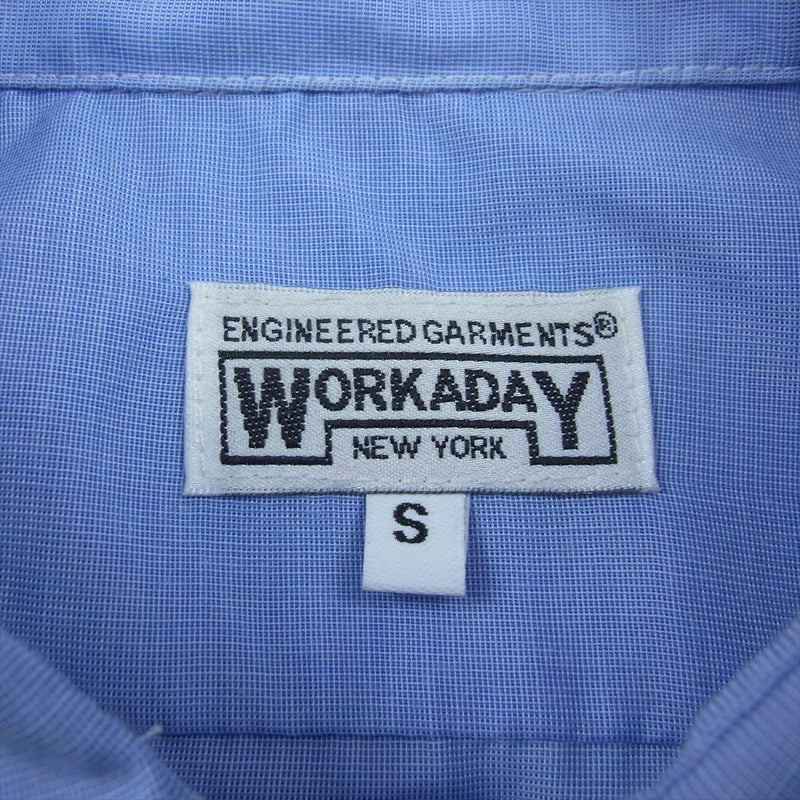 Engineered Garments エンジニアードガーメンツ WORKADAY Utility Shirt コットン ポリエステル ワーク ユーティリティシャツ ブルー系 S【中古】