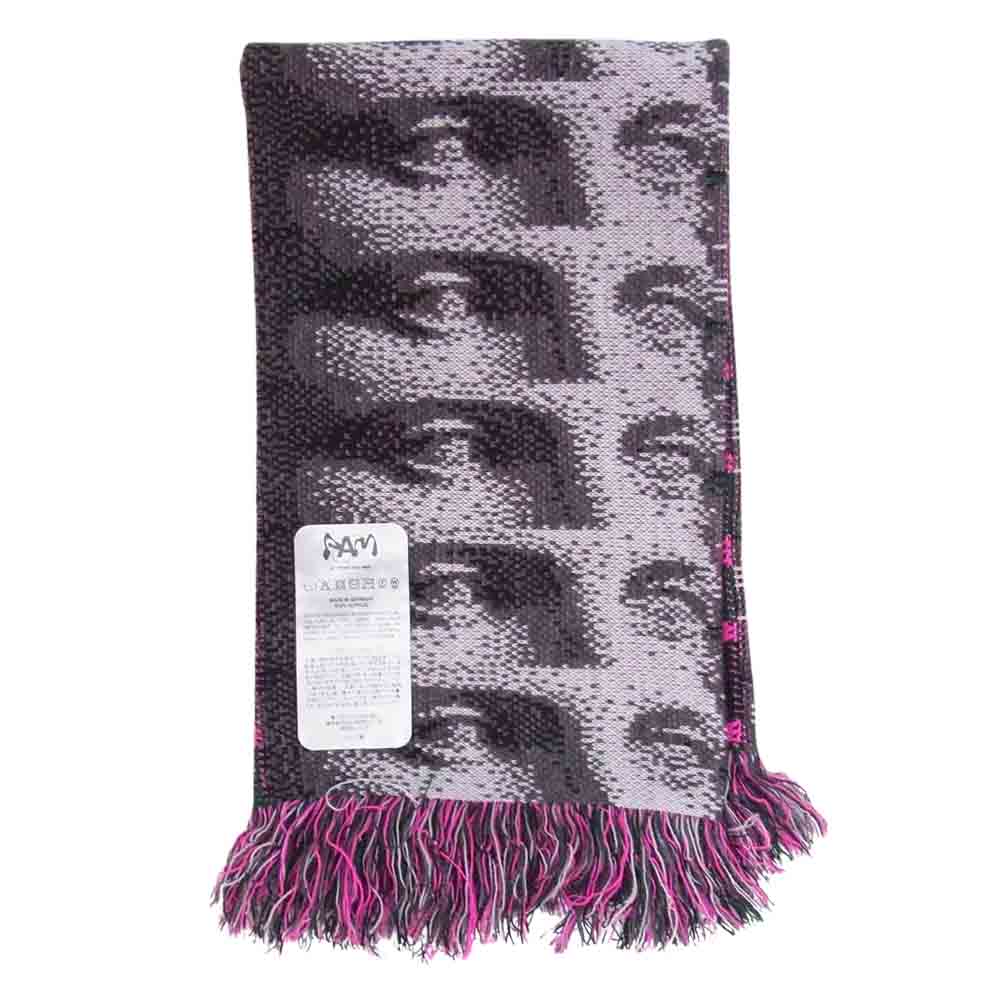 PAM パム ALL SEEING LOGO SCARF マフラー グリーン系【中古】
