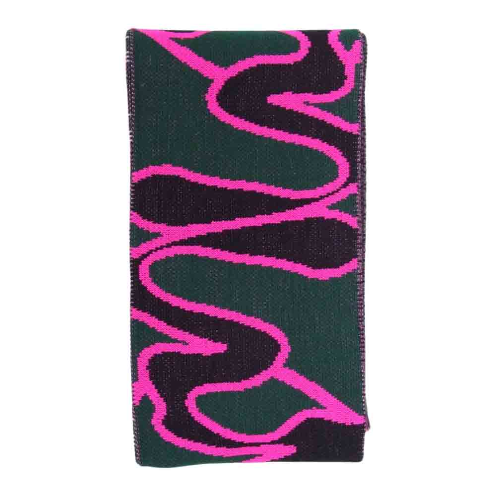 PAM パム ALL SEEING LOGO SCARF マフラー グリーン系【中古】