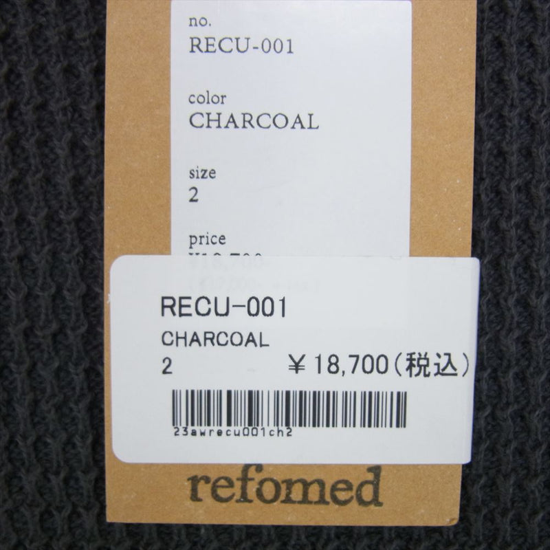 リフォメッド RECU-001 AZEAMI THERMAL TEE サーマル ロングスリーブ ニット グレー系 2【極上美品】【中古】