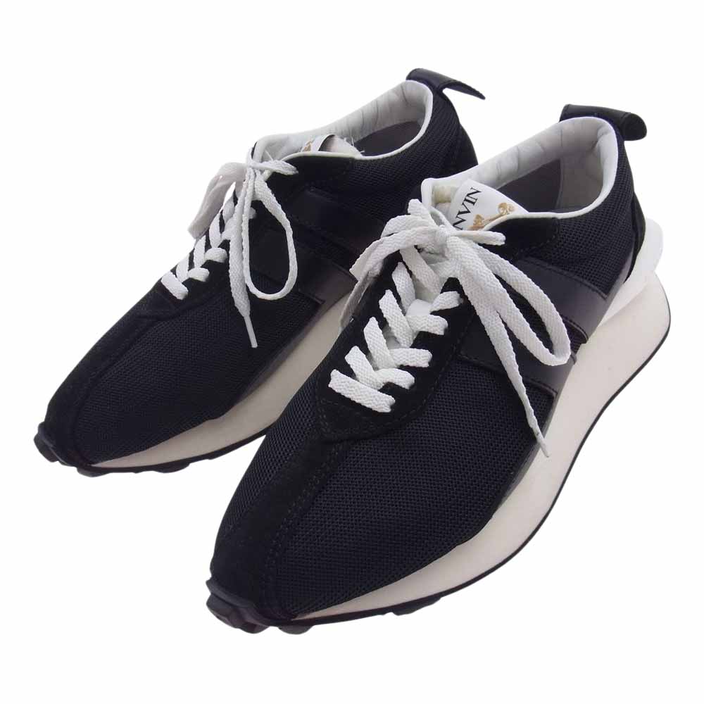 LANVIN ランバン Bumper バンパー ランニング シューズ スニーカー ブラック系 42【中古】