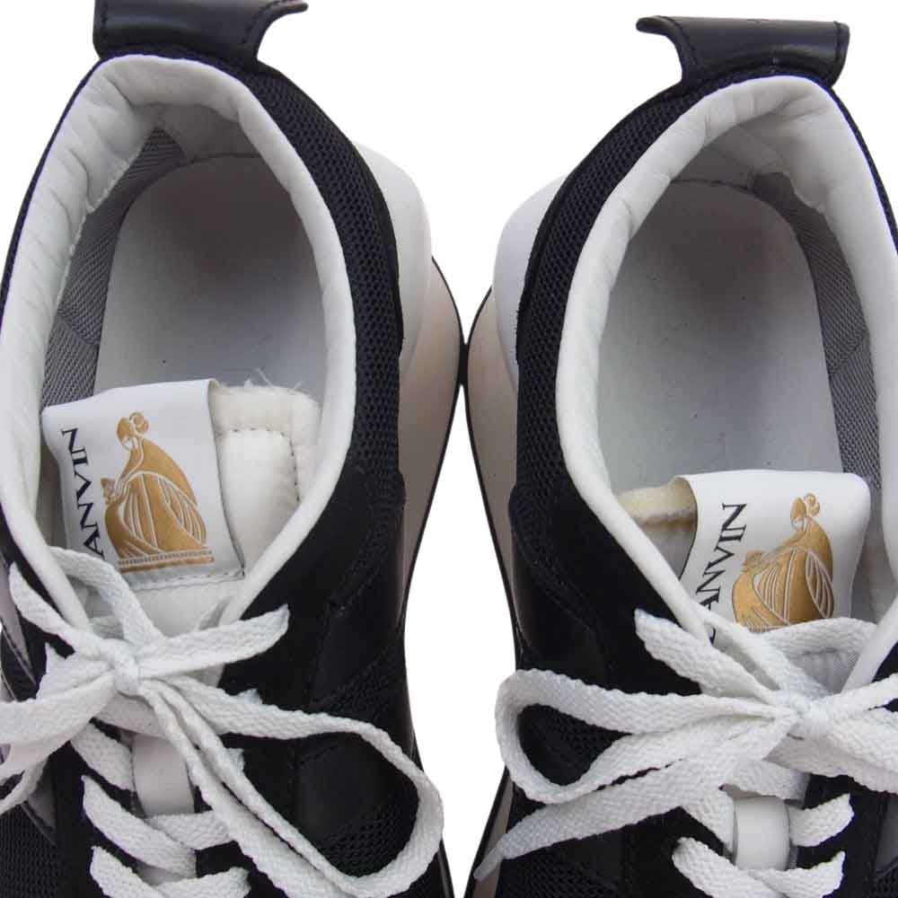 LANVIN ランバン Bumper バンパー ランニング シューズ スニーカー ブラック系 42【中古】