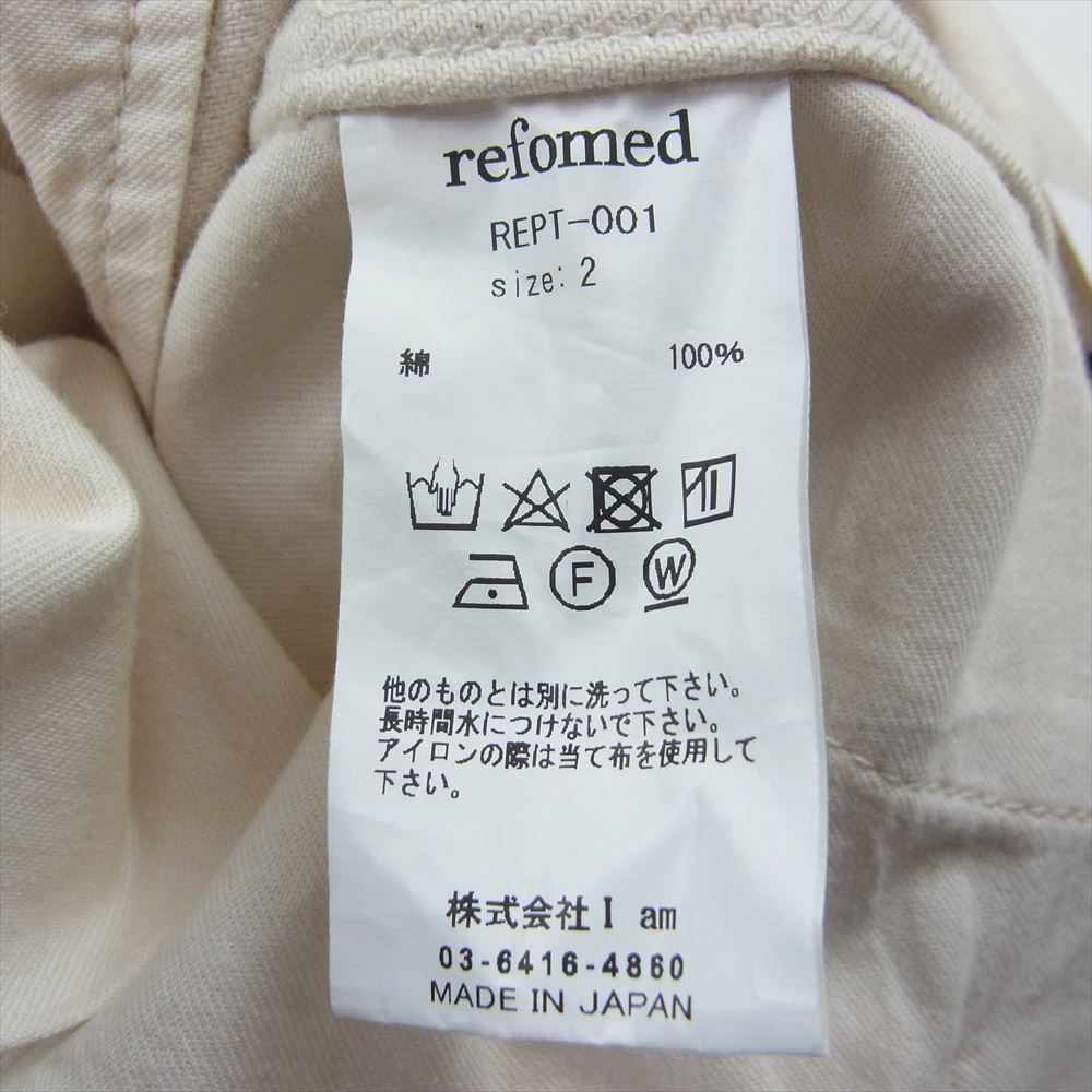 リフォメッド REPT-001 KATSURAGI DENIM KNICKERBOCKERS カツラギデニム ニッカーボッカーズ パンツ オフホワイト系 2【極上美品】【中古】