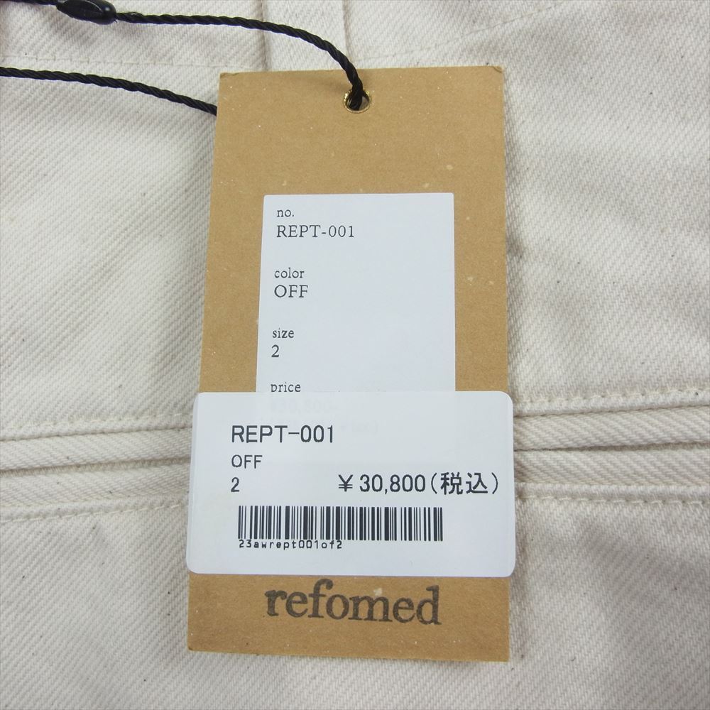 リフォメッド REPT-001 KATSURAGI DENIM KNICKERBOCKERS カツラギデニム ニッカーボッカーズ パンツ オフホワイト系 2【極上美品】【中古】