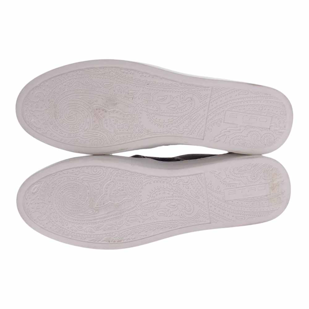 ETRO エトロ SCARPE UOMO SLIP ON FONDO CASSETTA タータンチェック スリッポン スニーカー マルチカラー系 41【美品】【中古】