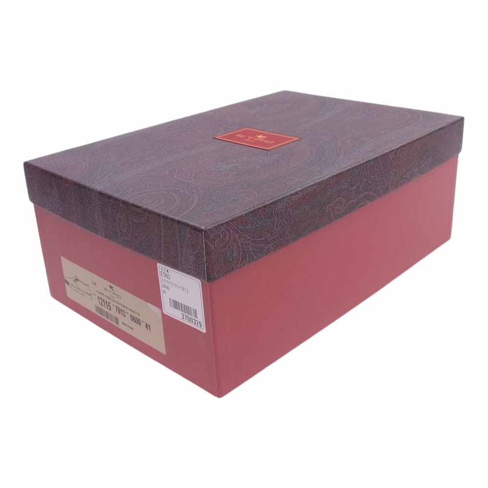 ETRO エトロ SCARPE UOMO SLIP ON FONDO CASSETTA タータンチェック スリッポン スニーカー マルチカラー系 41【美品】【中古】
