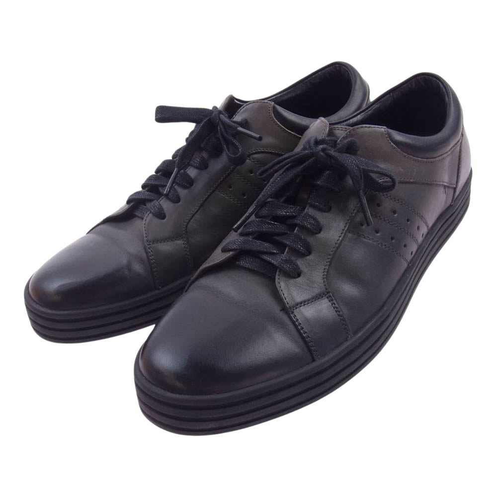 フープディドゥ 307121 レザー ローカット スニーカー ブラック系 43【中古】