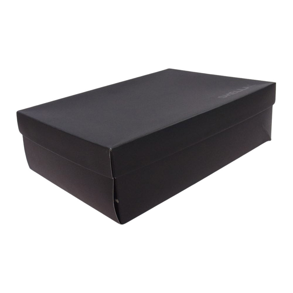 SHELLAC シェラック 41712 SNAKE CAW スネークレザー×カウレザー サイドジップ ハイカット スニーカー  ブラック系 42【極上美品】【中古】