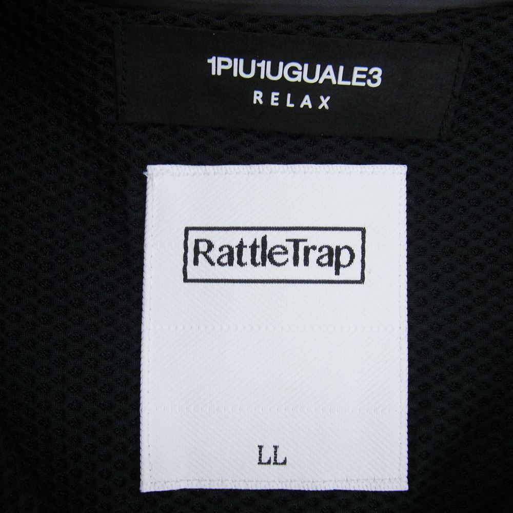 1piu1uguale3 ウノピュウノウグァーレトレ RELAX × RATTLE TRAP ラトルトラップ ナイロン マウンテン パーカー フーディー ジャケット グレー系 XL【中古】