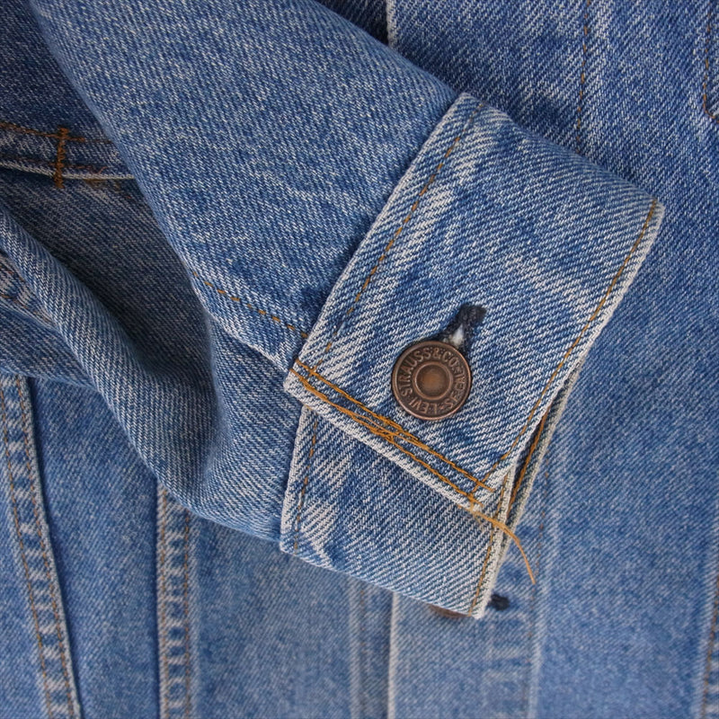 70s 濃紺 Levi's 70505-0217 ② 44 刻印527 古着 70s USA製 Levi's 70505-0217 4th 濃紺 インディゴ デニム
