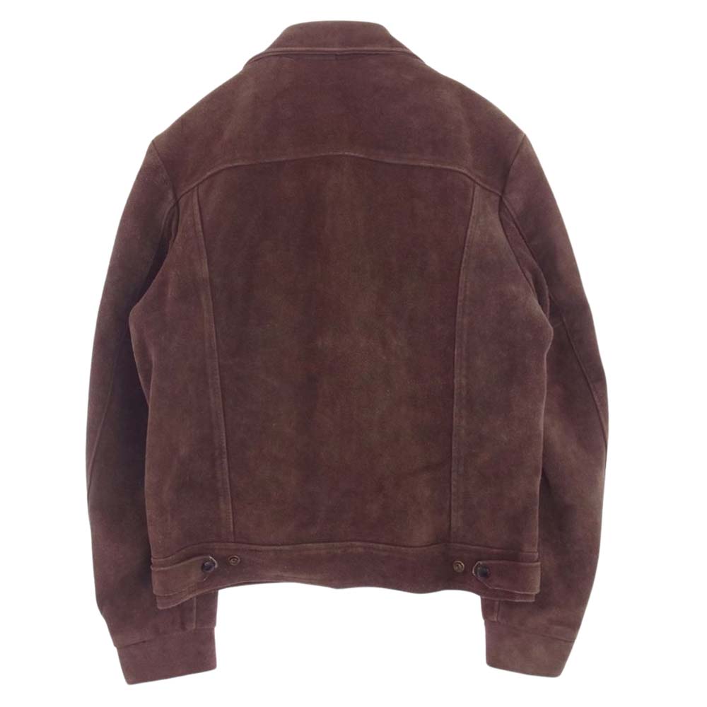 schott ショット  USA製 suede trucker jacket スエード トラッカー ジャケット  ブラウン系 40【中古】