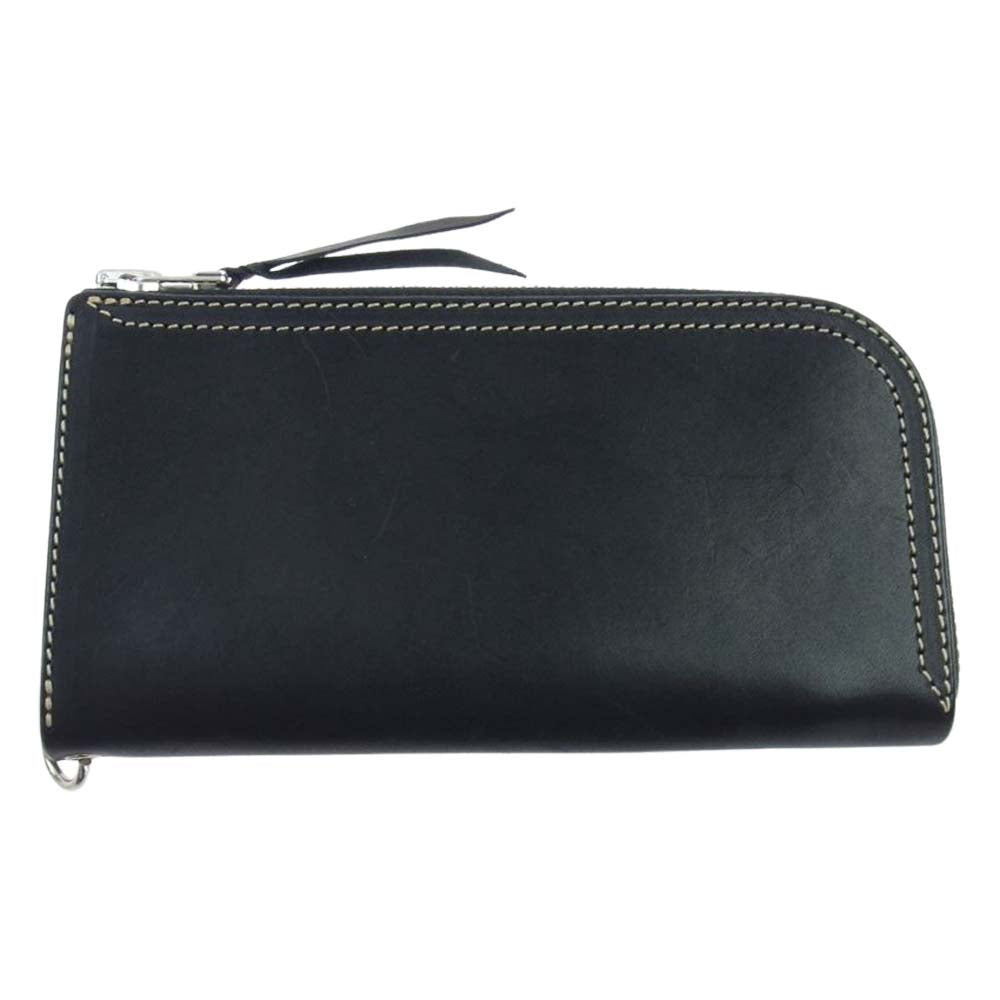 KADOYA カドヤ NEO L-ZIP L-WALLET レザー ジップ ロング ウォレット 長財布 ブラック系【中古】